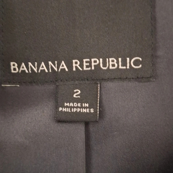 Banana Republic Quiet Luxury NWOT Gray Preppy Careerwear Wool Blazer Jacket Sz 2 - Picture 12 of 13